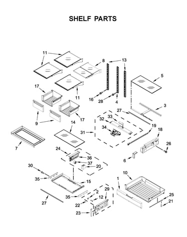 Shelf parts