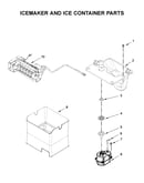 Icemaker and ice container parts
