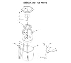 Inglis ITW4880HW2 basket and tub parts diagram