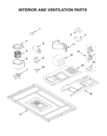 Interior and ventilation parts