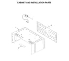 Whirlpool YWMT50011KS0 cabinet and installation parts diagram