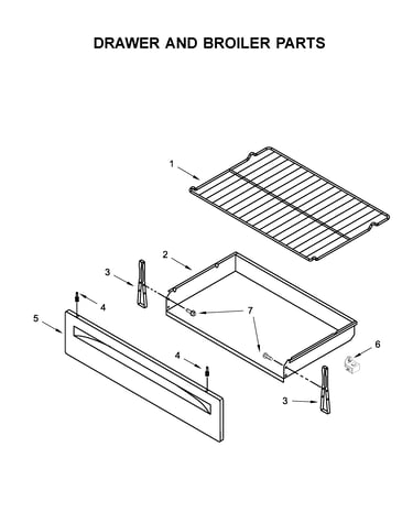 Drawer and broiler parts
