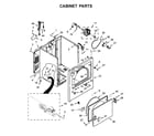 Amana NGD4655EW3 cabinet parts diagram