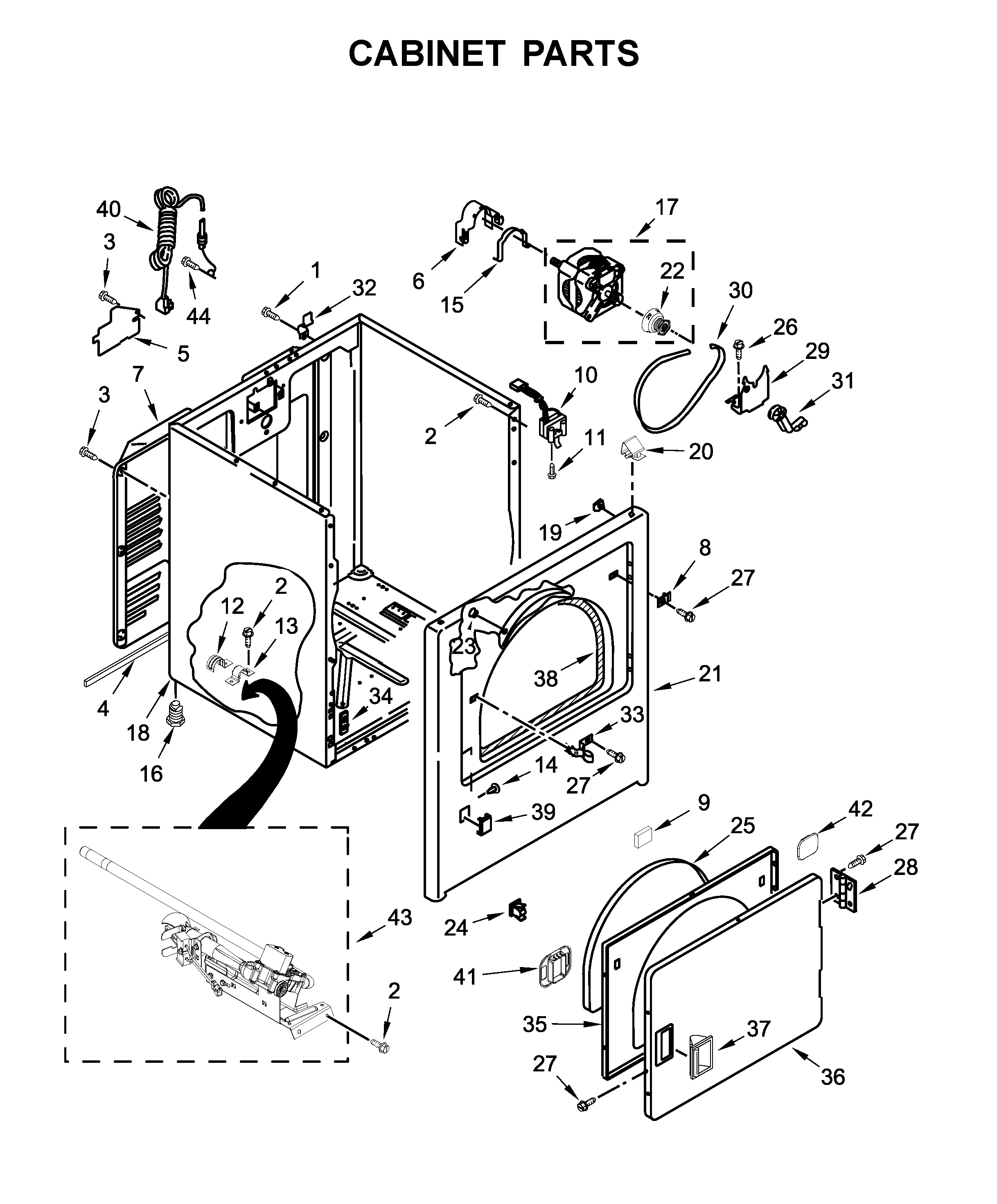 Cabinet parts