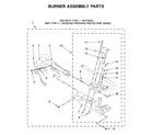 Amana NGD4655EW3 burner assembly parts diagram