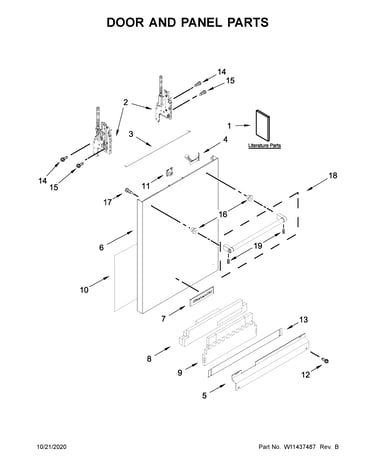 Door and panel parts