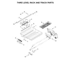 KitchenAid KDTM604KPS0 third level rack and track parts diagram