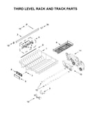 Third level rack and track parts