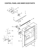 Control panel and inner door parts