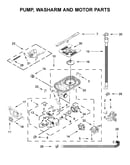 Pump, washarm and motor parts