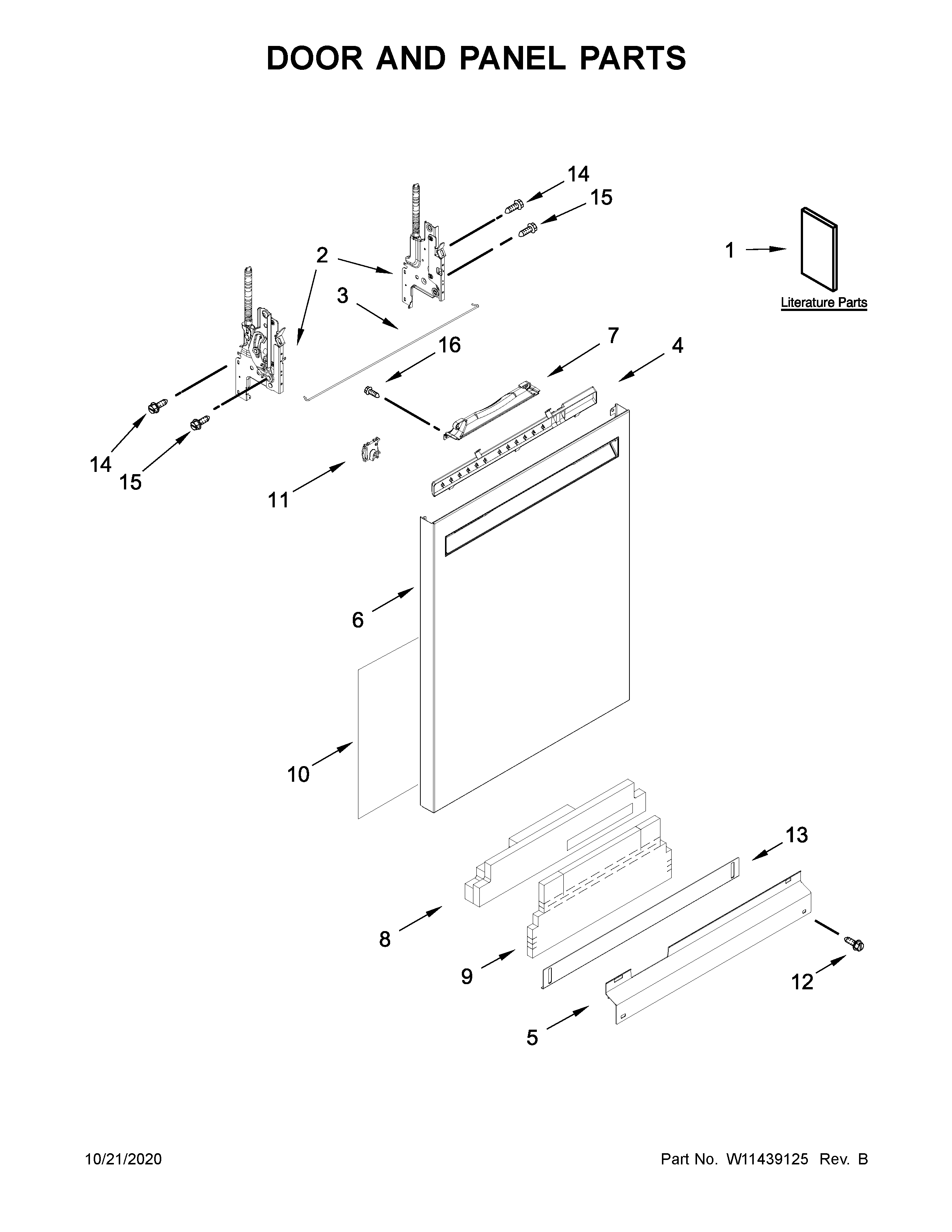 Door and panel parts