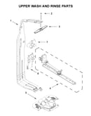 Upper wash and rinse parts