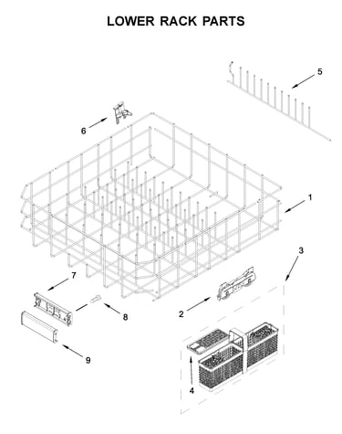 Lower rack parts