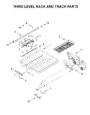 Third level rack and track parts
