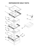 Refrigerator shelf parts