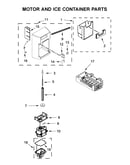 Motor and ice container parts