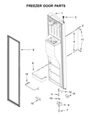 Freezer door parts