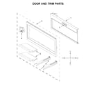 KitchenAid KMBT5011KSS0 door and trim parts diagram