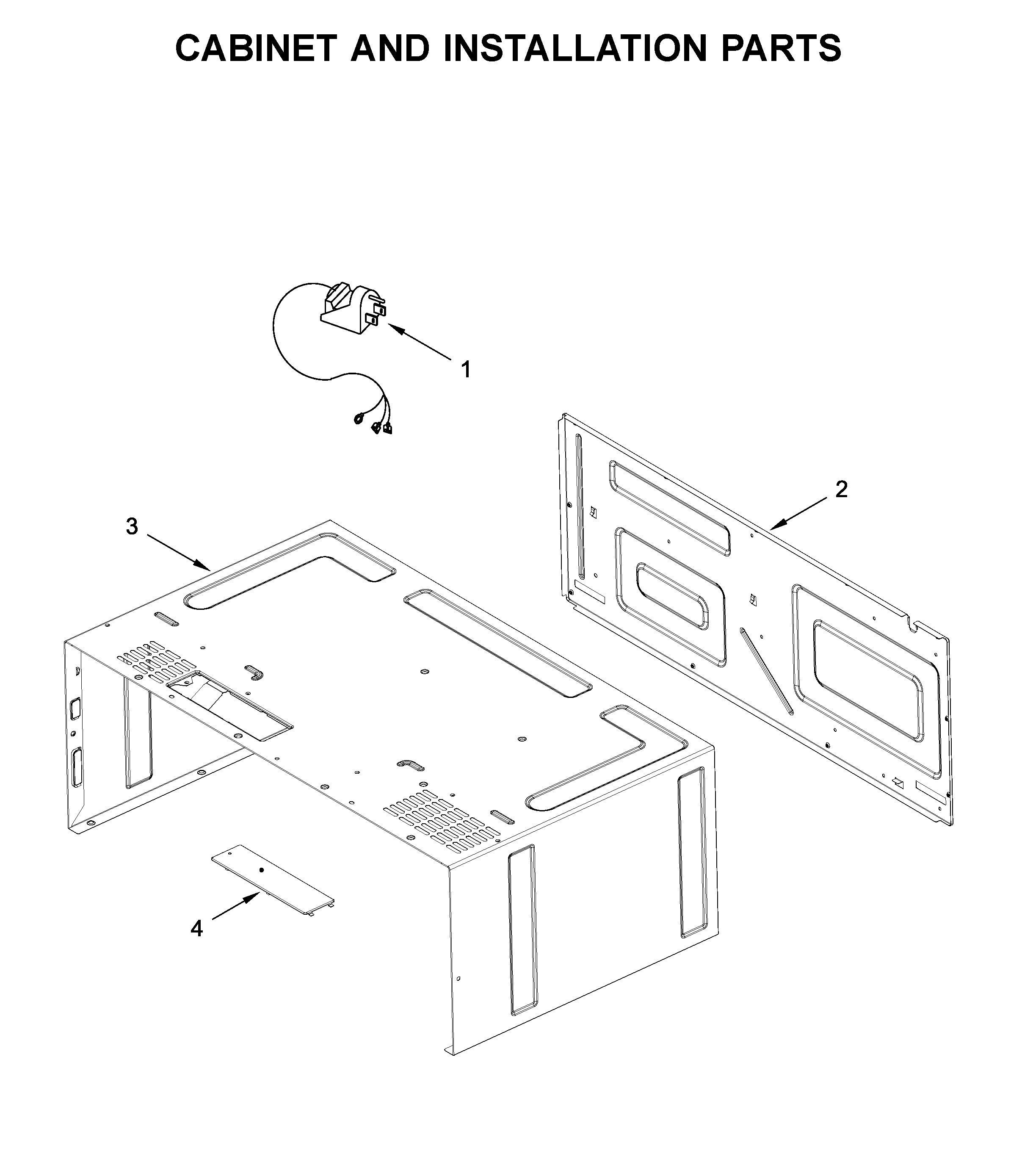 CABINET AND INSTALLATION PARTS