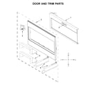 KitchenAid KMBT5511KSS0 door and trim parts diagram