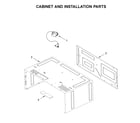 KitchenAid KMBT5511KSS0 cabinet and installation parts diagram