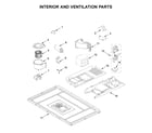 KitchenAid YKMBT5011KS0 interior and ventilation parts diagram