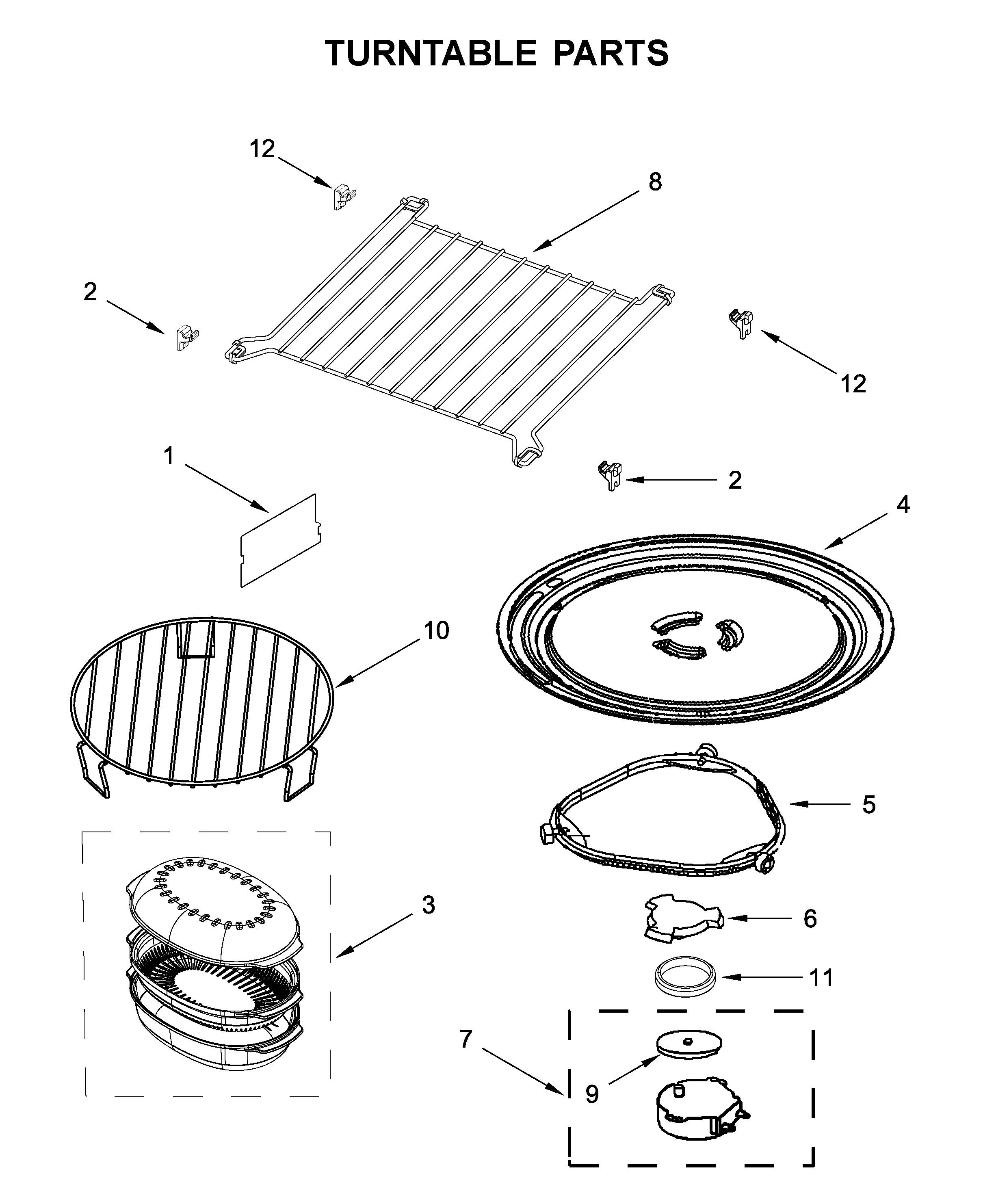 Turntable parts