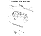 Whirlpool YWMHA9019HZ3 cabinet and installation parts diagram