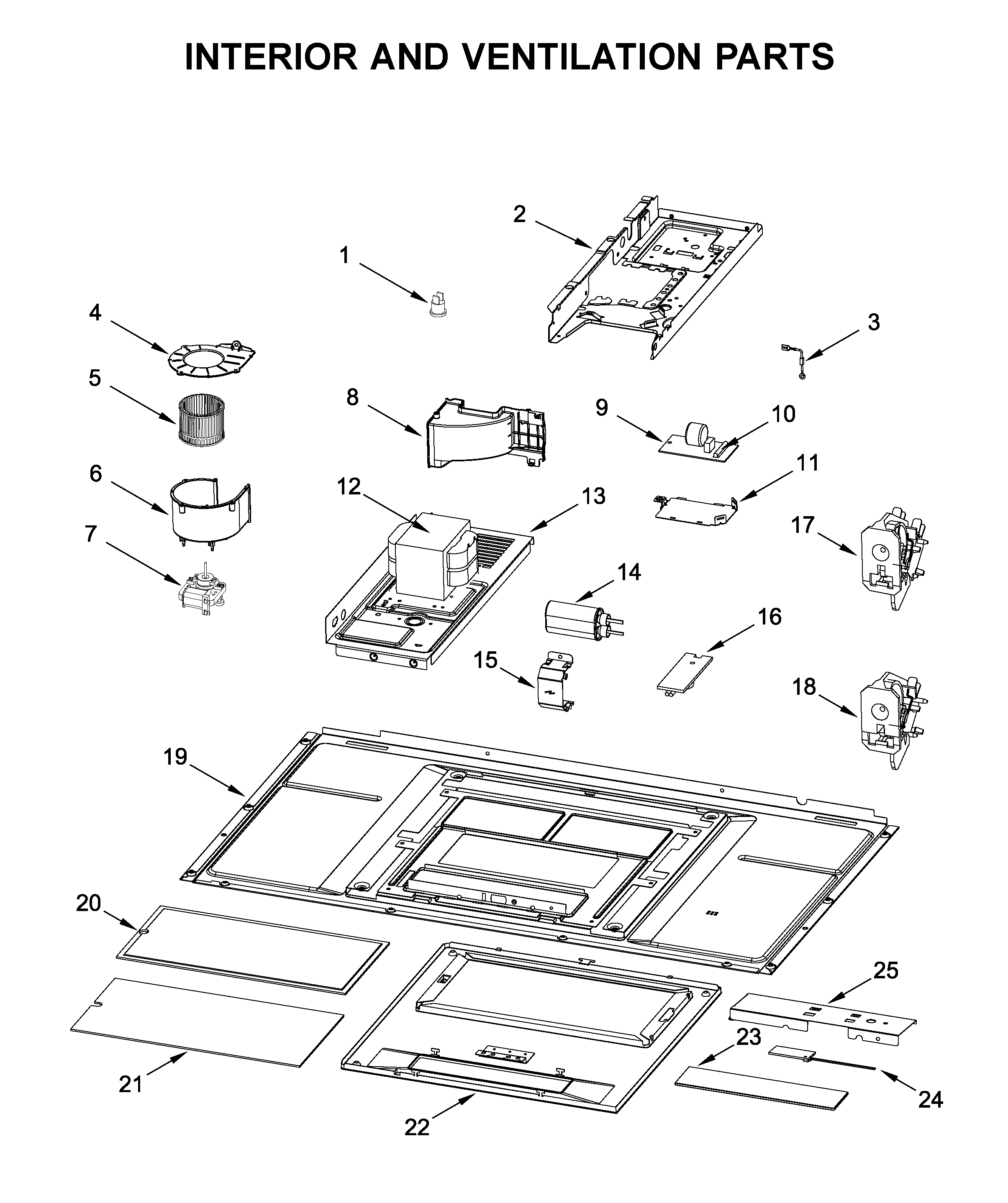 INTERIOR AND VENTILATION PARTS