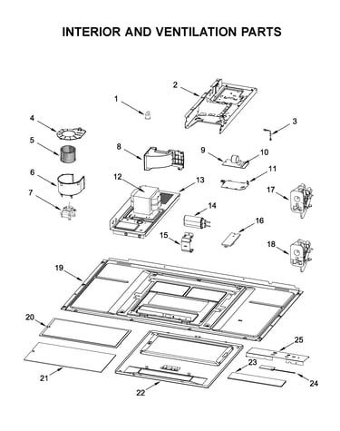 Interior and ventilation parts