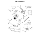 Whirlpool YWML35011KW0 air flow parts diagram