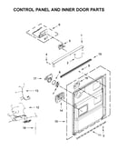 Control panel and inner door parts