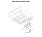 Maytag MDB4949SKW0 upper rack and track parts diagram