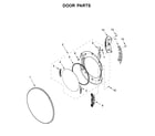 Whirlpool 8TWGD6622HW0 door parts diagram