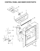 Control panel and inner door parts