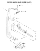 Upper wash and rinse parts