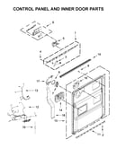 Control panel and inner door parts