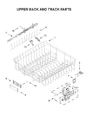 Upper rack and track parts
