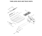 KitchenAid KDTM804KPS0 third level rack and track parts diagram