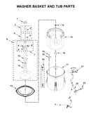 Washer basket and tub parts