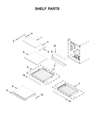 Shelf parts