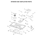 Whirlpool YWML55011HW6 interior and ventilation parts diagram