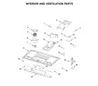 Whirlpool YWML55011HB7 interior and ventilation parts diagram