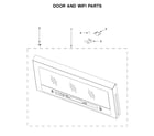 Whirlpool WMH78019HB4 door and wifi parts diagram