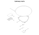 Whirlpool WML55011HB5 turntable parts diagram
