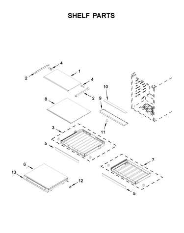 Shelf parts