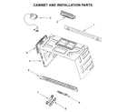 Whirlpool YWMH78019HZ3 cabinet and installation parts diagram