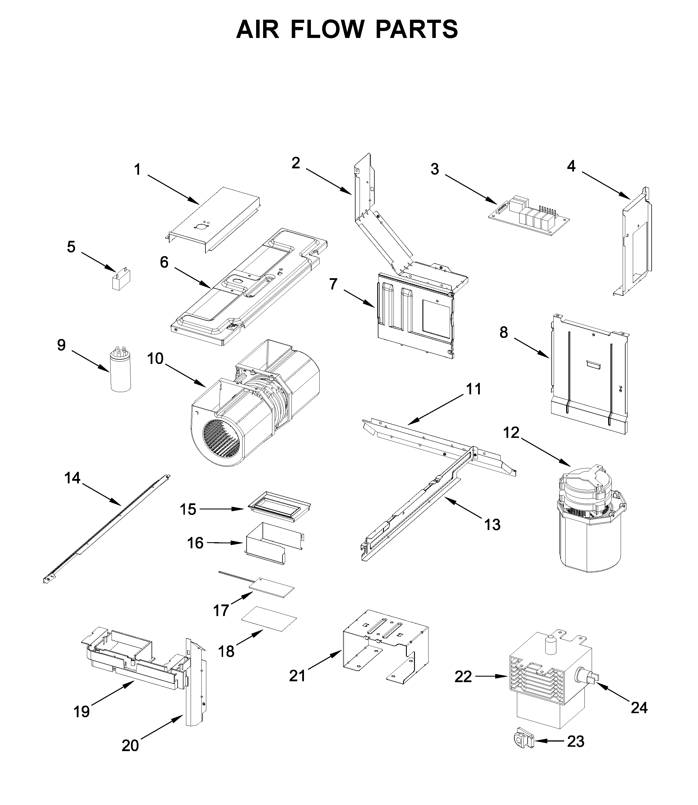 Air flow parts
