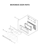 Microwave door parts