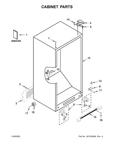 Cabinet parts